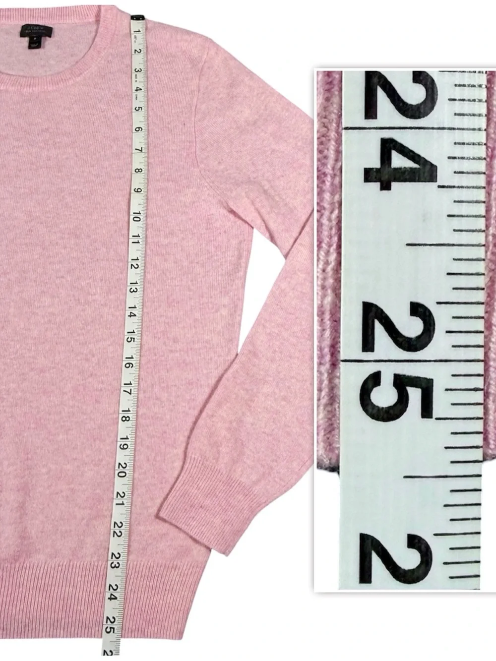 J.Crew Sweater Women’s Small Pink 100% Cashmere Crewneck Pullover Soft Knit